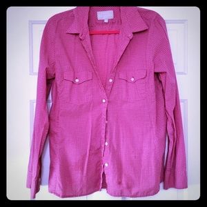 Banana Republic soft wash pink button down